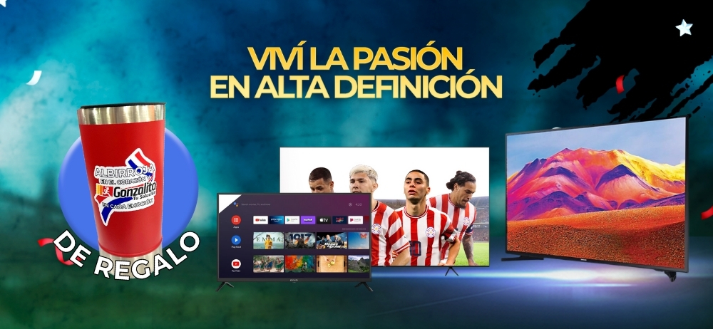 ¡Tu TV con vaso de regalo!