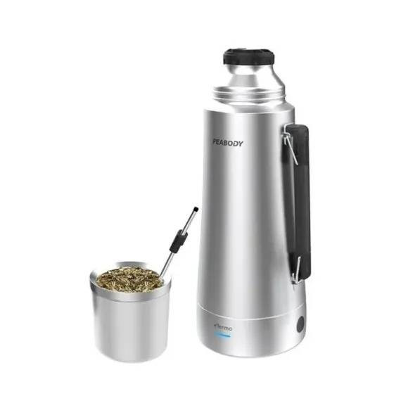 TERMO PEABODY E-TERMO INOX + YERBA + MATECOCIDO