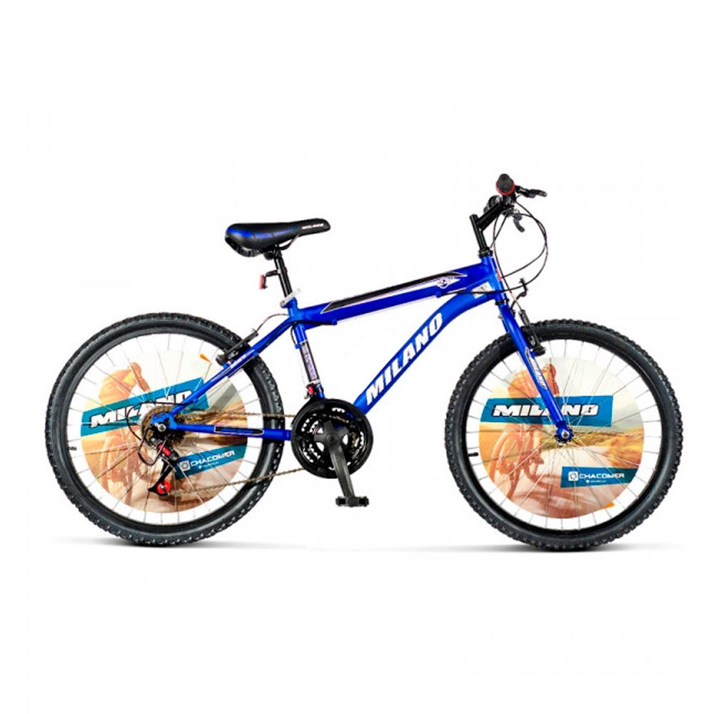 BICICLETA MILANO ACTION 24" AZUL 18 VEL