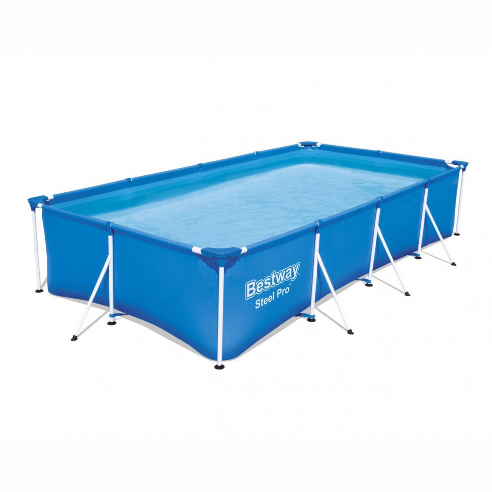 PISCINA BESTWAY RECTANGULAR 5.700 LTS C/ESTRUCTURA METALICA STELL PRO