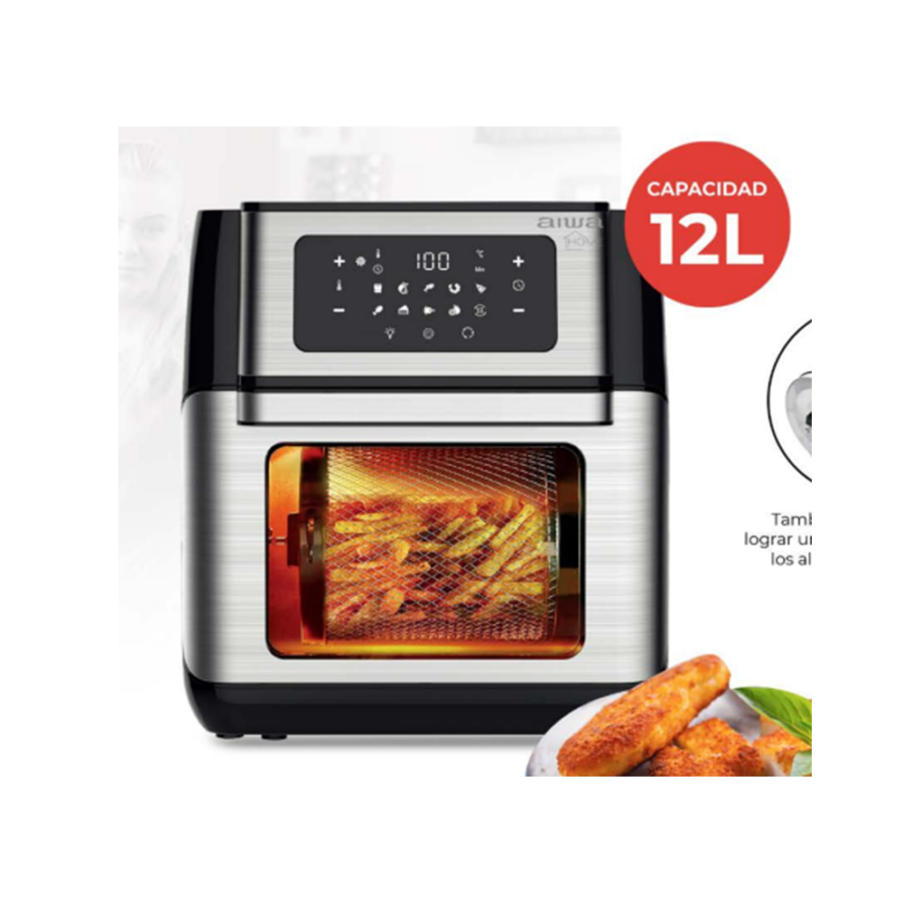 FREIDORA AIWA AW-OT10 HORNO.DIGIT S/ACEITE 1500W - 12LTS- CPH