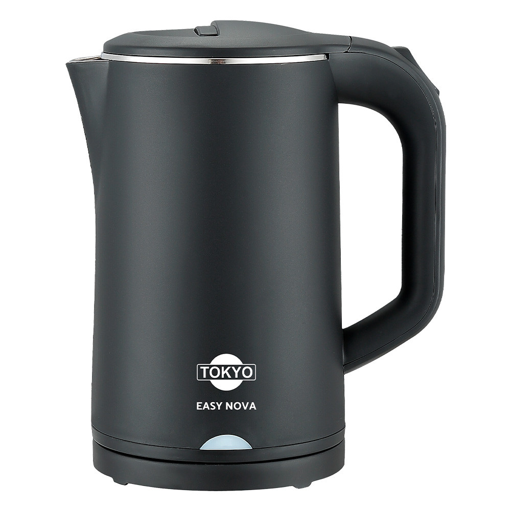 HERVIDORA TOKYO 1,7 LTS EASY PRO NEGRA J. DE ACERO INOX 1500W