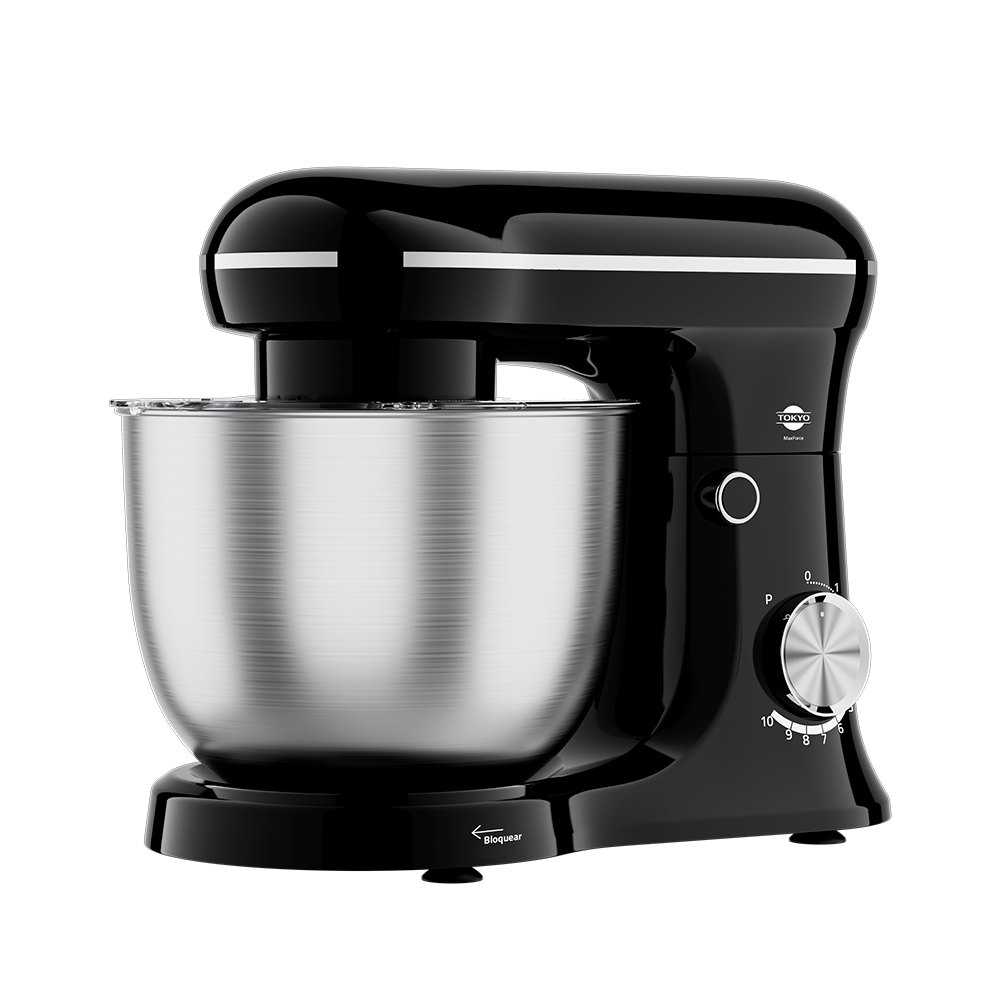 BATIDORA MAXFORCE TOKYO NEGRA 10 VEL BOWL INOX 5 LT 1500W