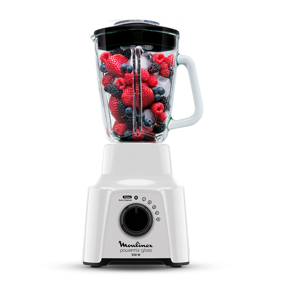 LICUADORA POWERMIX MOULINEX LM28 5V 1,75L 550W VASO VIDRIO- NGO