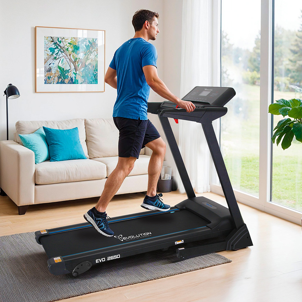 CINTA PARA CAMINAR EVOLUTION EVO2650 12PROG 120KG 16KM/H 2HP C/ INCLINACION