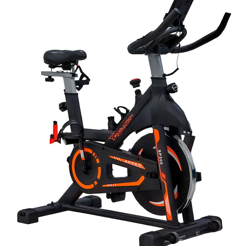 BICICLETA SPINNING EVOLUTION FITNES SP300- NGO