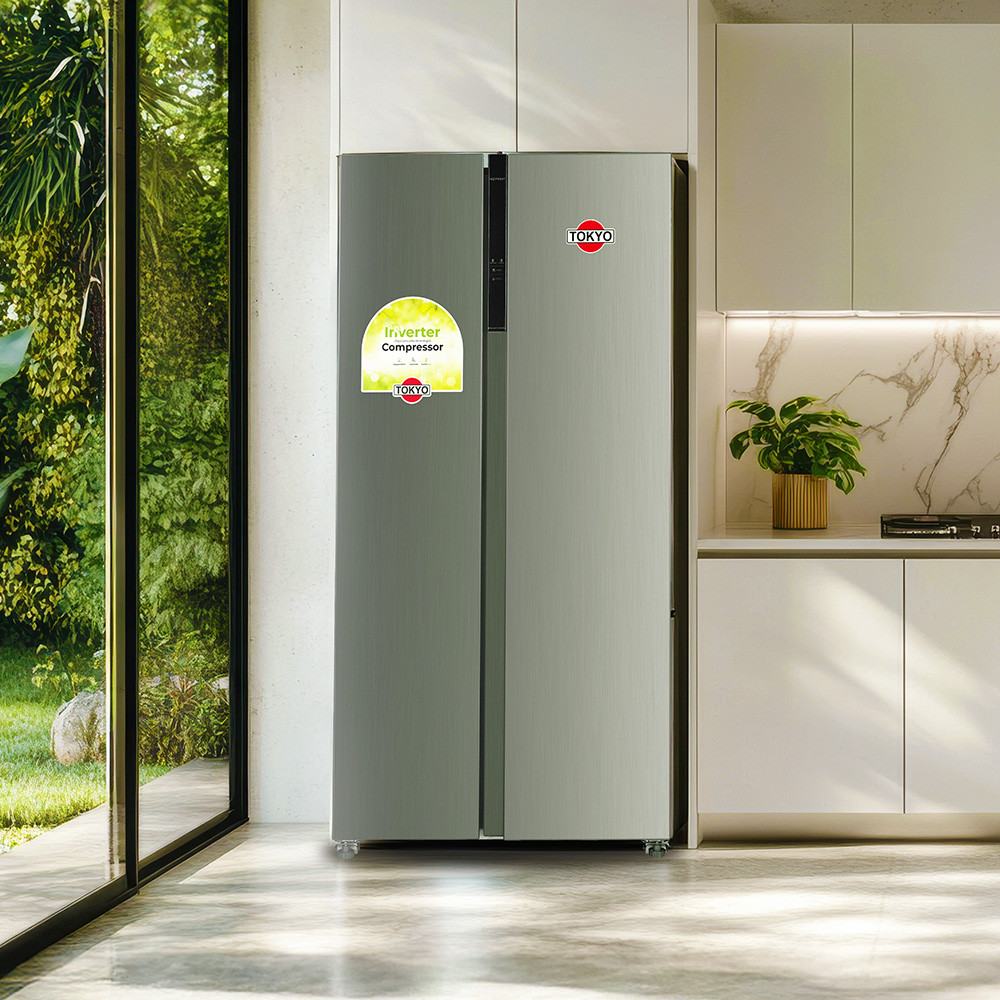 HELADERA SIDE BY SIDE TOKYO INOX INVERTER  NO FROST- NGO