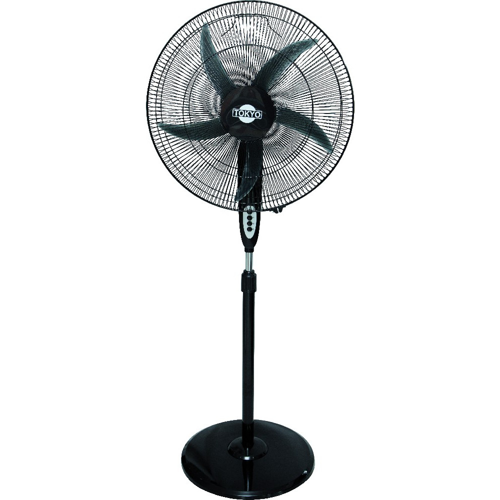 VENTILADOR TOKYO DE PIE FS50 NEGRO BRAVISIMO 3 VEL.20 BASE REDONDA