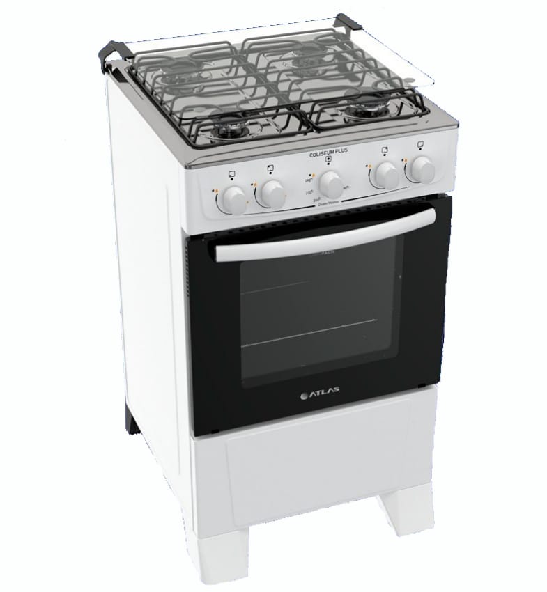 COCINA ATLAS 4H COLISEUM PLUS A GAS BLANCA