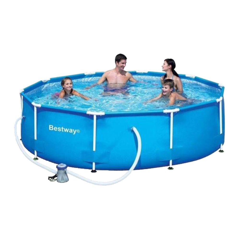 PISCINA BESTWAY 4.678L STEEL PRO C/ESTRUCTURA METALICA/ FILTRO/ CELESTE 56679