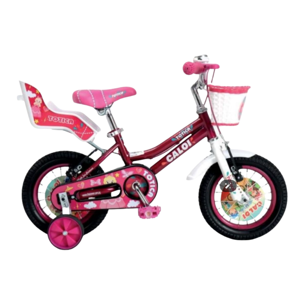 BICICLETA CALOI TOTICA 12" ROSA