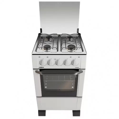 COCINA ENXUTA SUPERGAS 4H BLANCA T. DE VIDRIO