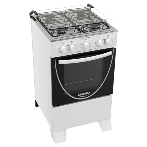 COCINA DAKO LUNA 4H BLANCA C/ ELEC T/V LUZ  1068