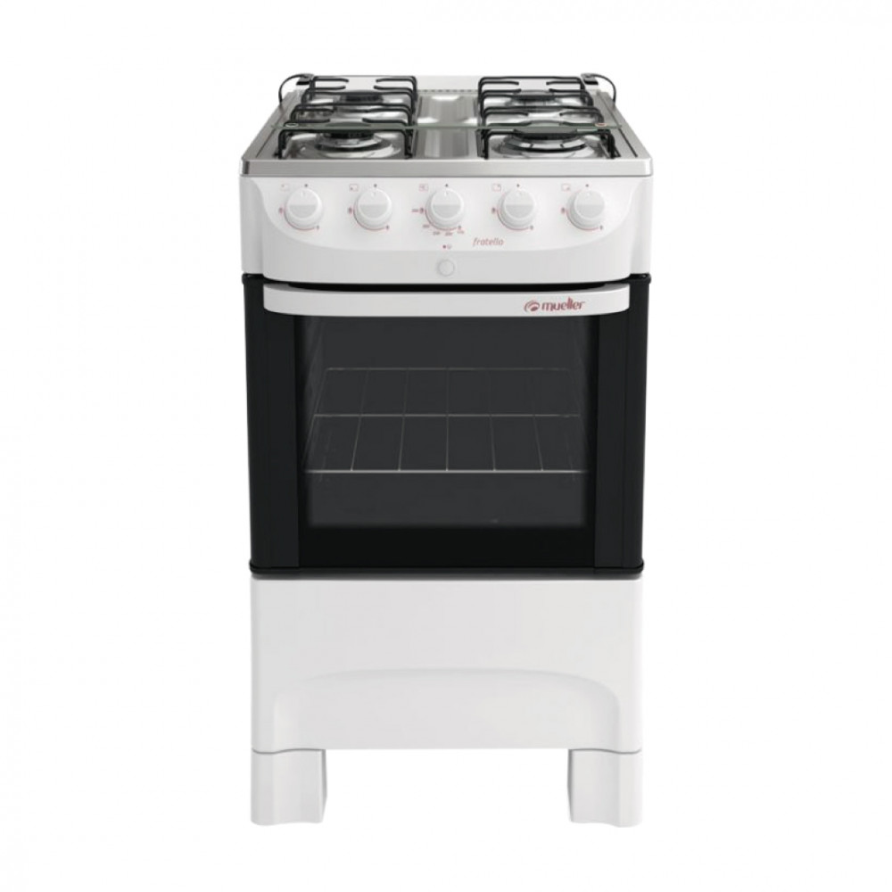 COCINA MUELLER  FRATELLO 4H BLANCO CON ENCENDIDO
