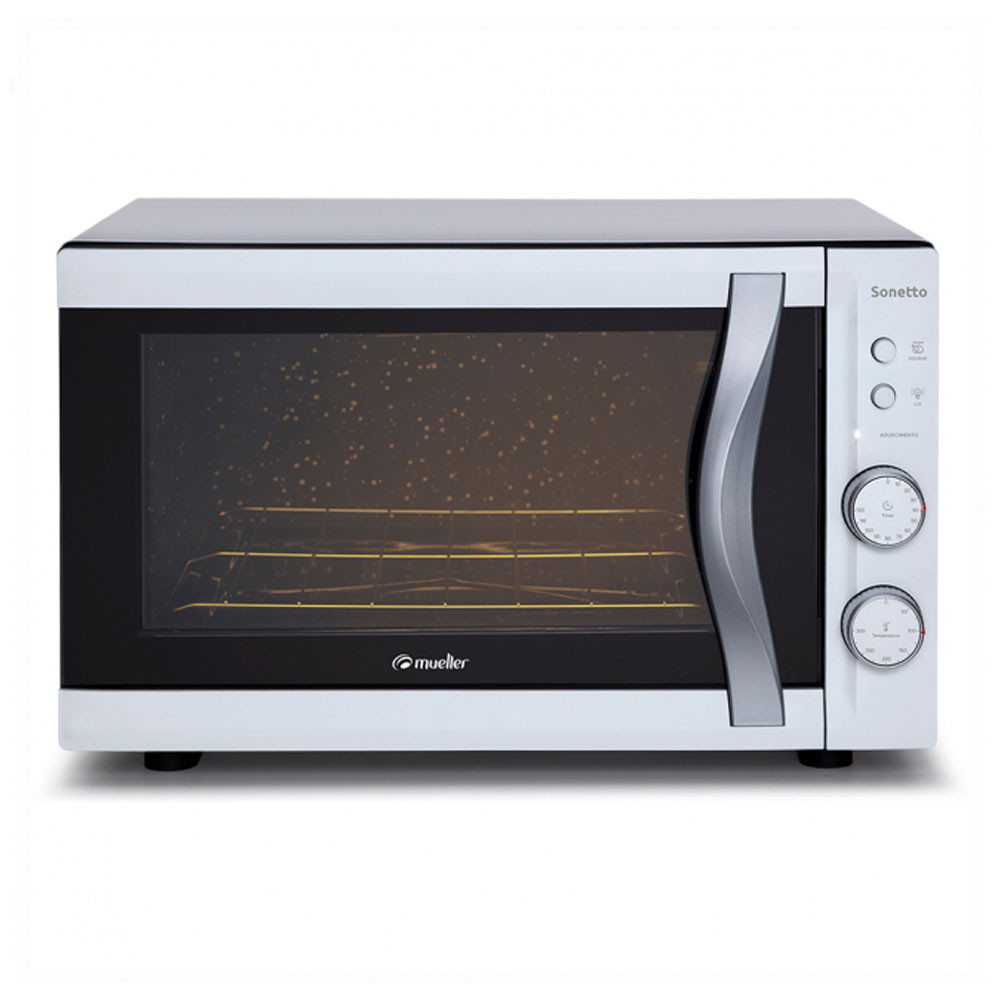 HORNO MUELLER SONETTO BLANCO 44LTS CON TIMER / GRILL / LUZ