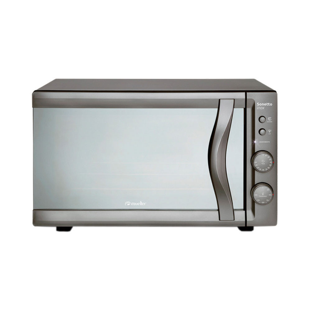 HORNO MUELLER SONETTO INOX/ESPEJADO 44LTS CON TIMER / GRILL / LUZ / 300°