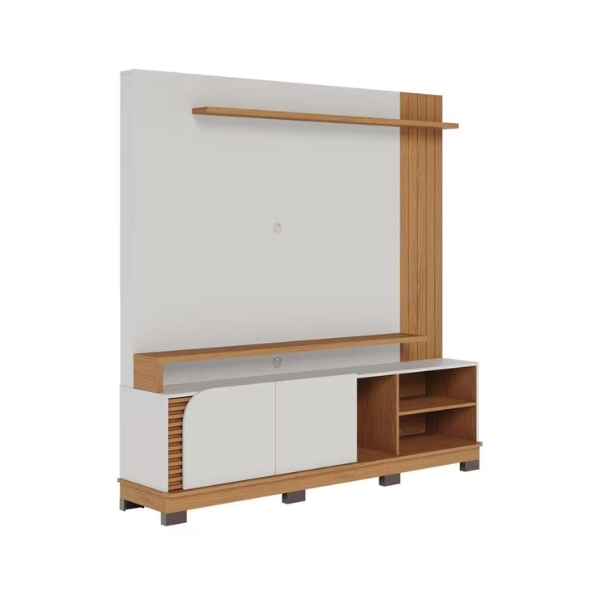 ESTANTE COLIBRI JURERE 1.8 FREIJO OFF WHITE HASTA TV 65" INVERFIN