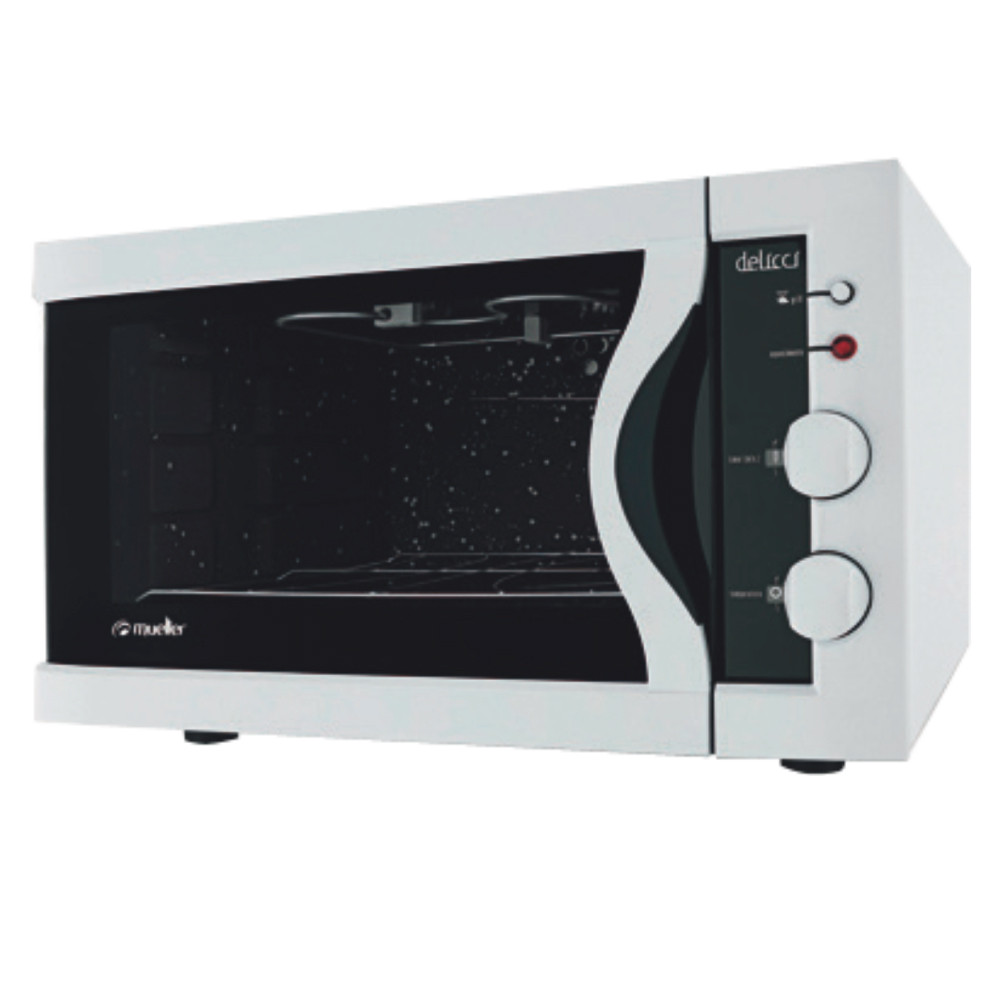 HORNO MUELLER DELICCI 44 LITROS CON TIMER CON GRILL SIN LUZ BLANCO