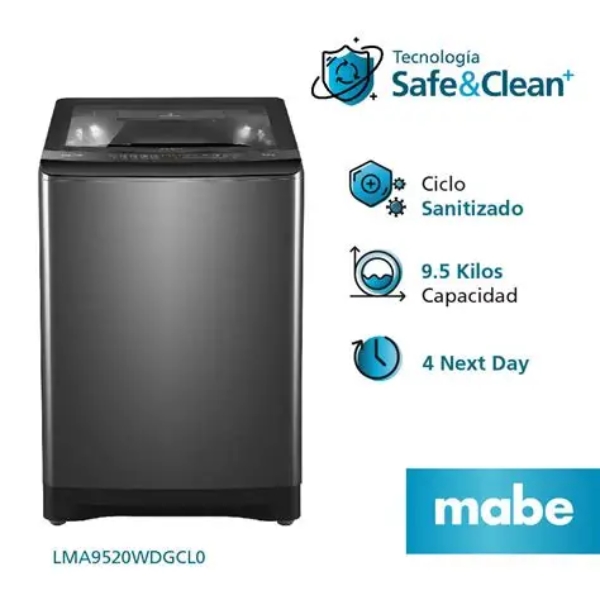 LAVARROPAS MABE 9.5K LMA9520 C.SUPERIOR DIAMOND GRAY