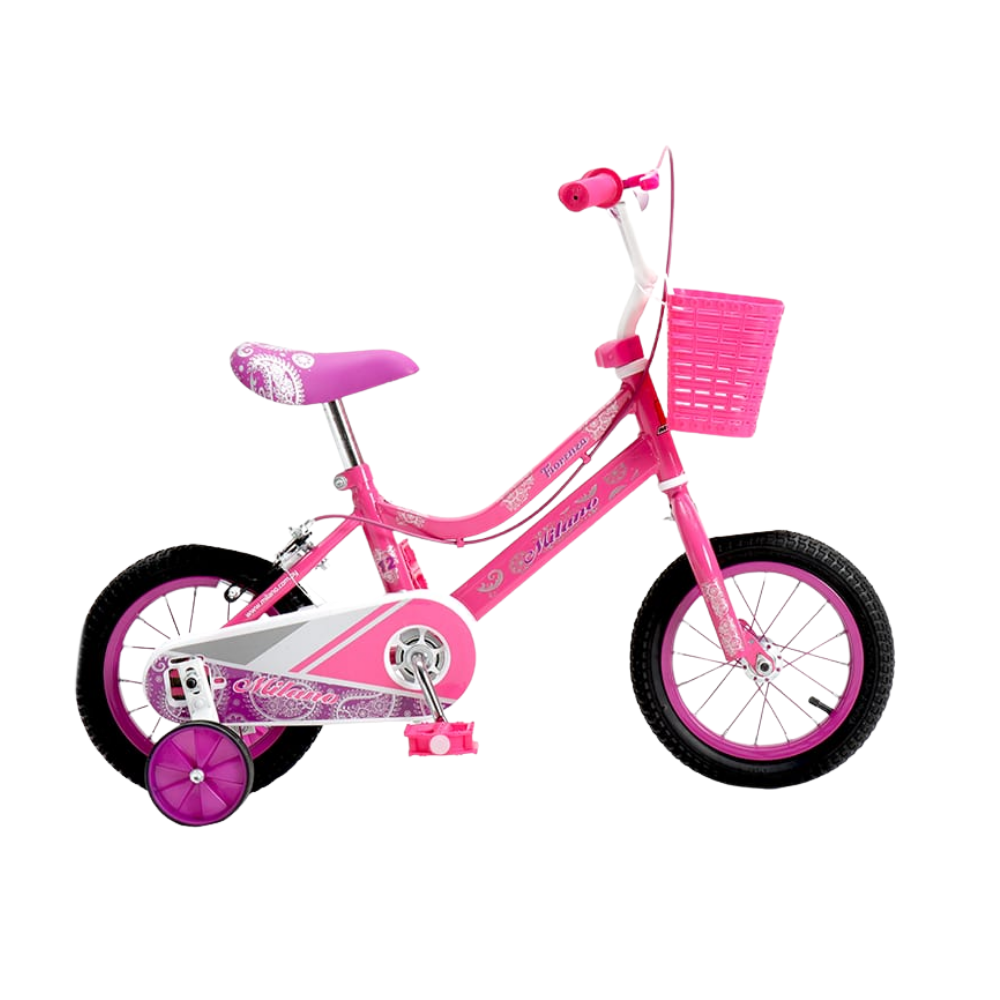 BICICLETA MILANO FIORENZA 12" FUCSIA EX