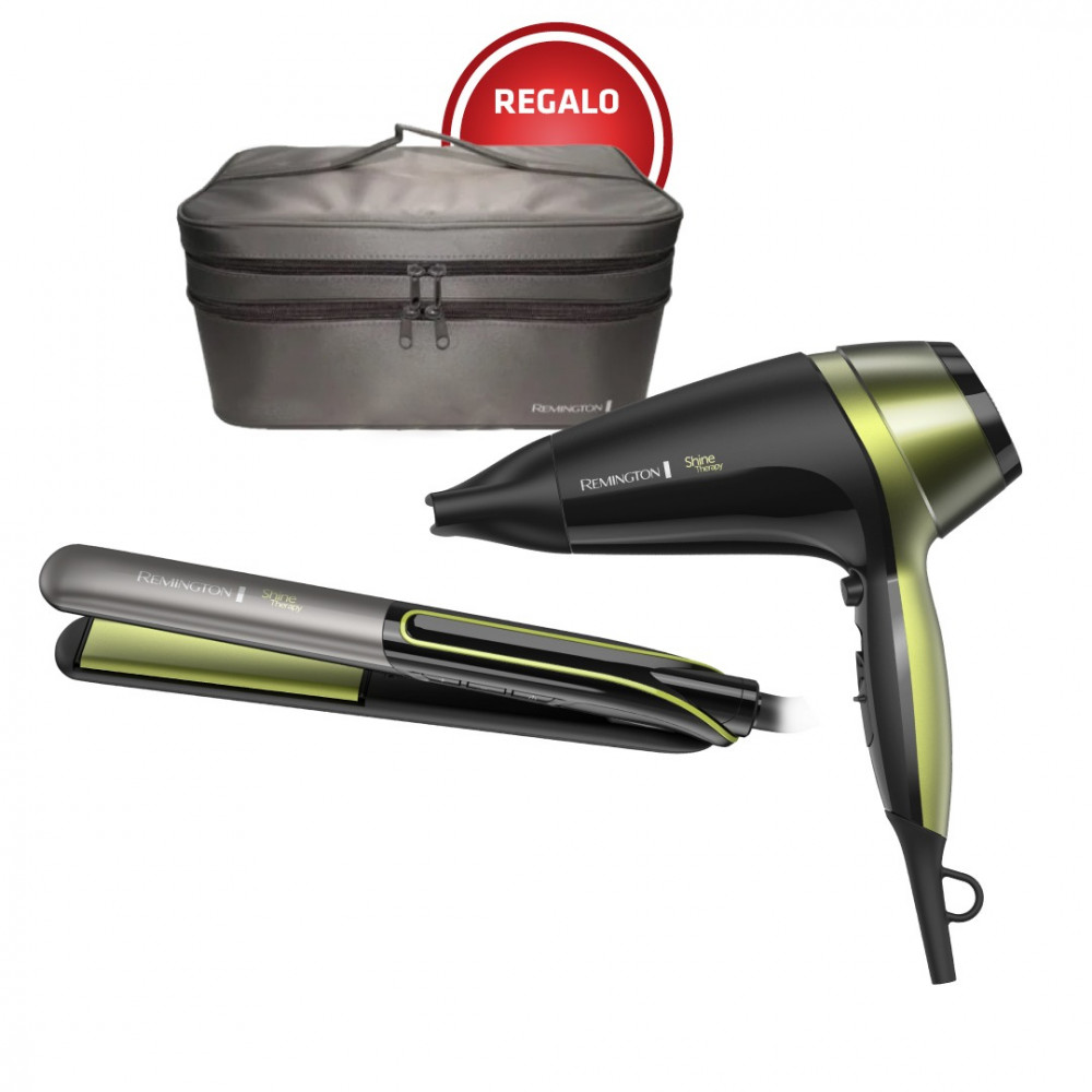 COMBO PALTA REMINGTON ALISADOR S12A Y SECADOR D13A +ADAPTADOR