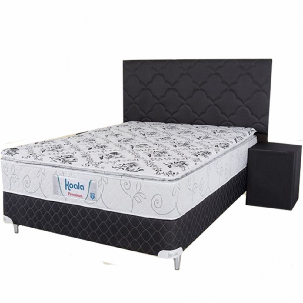 SOMIER COMPLETO KOALA PREMIUM 1.60X2.00 + 2 ALMOHADAS