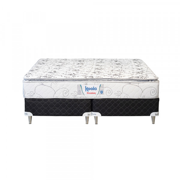 SOMIER KOALA PREMIUM 1.80X200 BASE DIVIDIDA + 2 ALMOHADAS