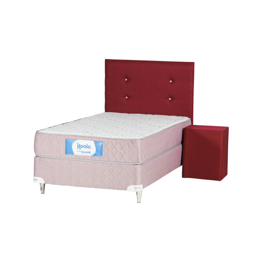 SOMIER COMPLETO LINEA JUVENIL 1.00X1.90 NENA KOALA