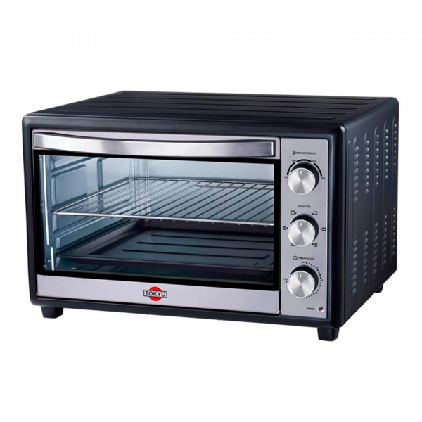 HORNO ELECTRICO TOKYO LISTO PLUS 56 LTS NEGRO 2 REJ/1BAND
