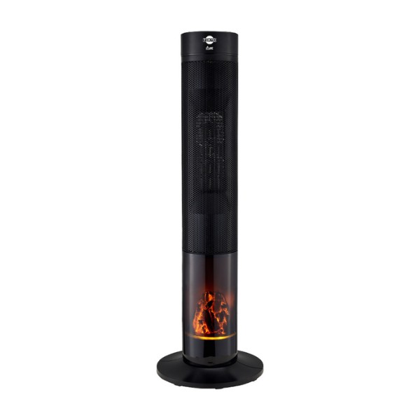 ESTUFA TORRE TOKYO FLAME DIGITAL CON FUNCION VENTILADOR C/CONTROL Y TIMER 8 HS