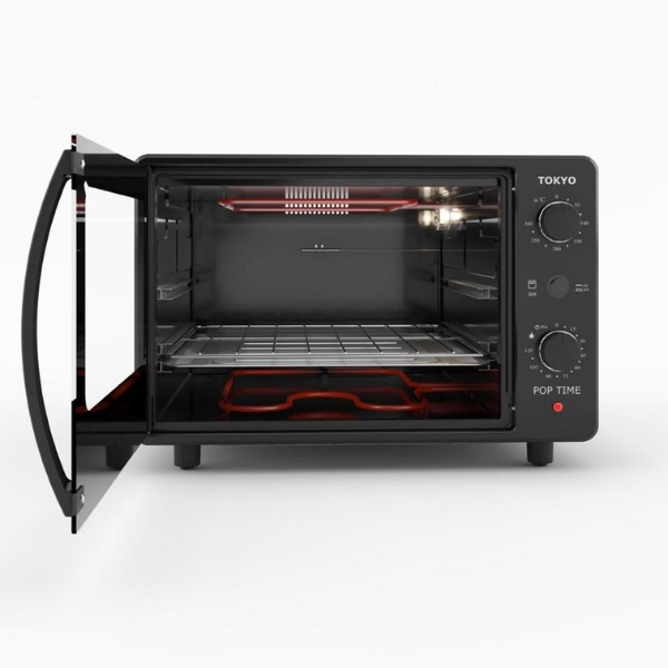 HORNO ELECTRICO TOKYO POP TIME NEGRO 45 LTRS + MULTIPROCESADOR TOKYO MICHEF PRO10