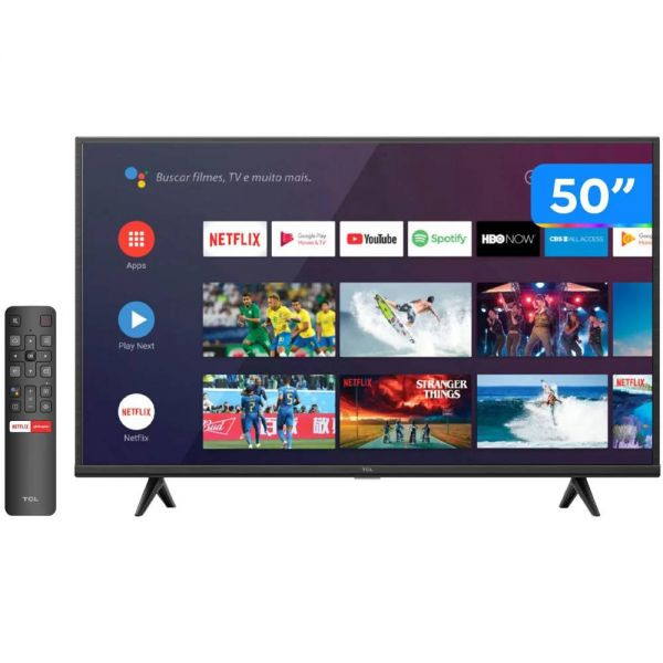 TV TCL 50" 4K SMART GOOGLE TV  R50 UHD  FRAMELESS