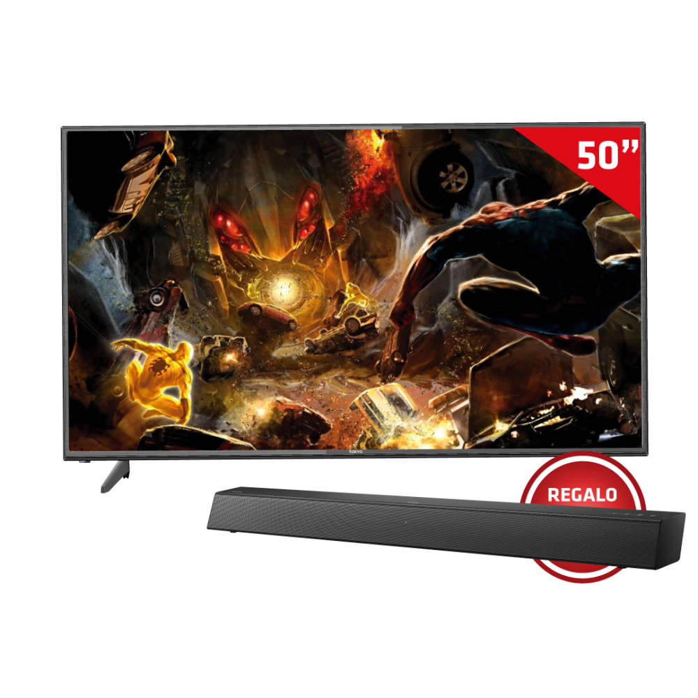 LED TOKYO SMART 50" 4K UHD+SOUNDBAR PHILIPS