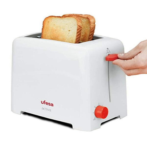 TOSTADORA UFESA 2 PANES 750W BLANCA TT7385