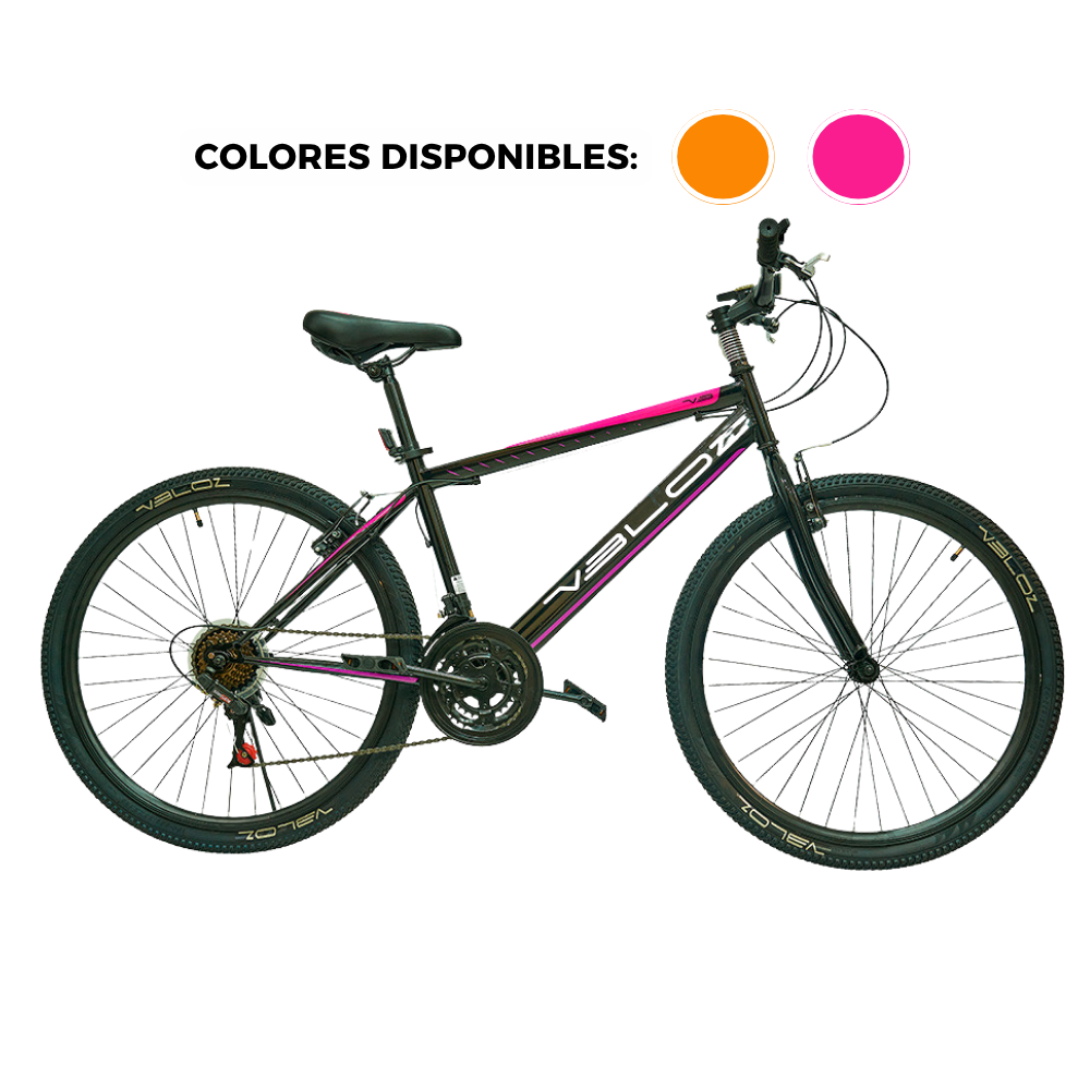 BICICLETA VELOZ 26" THUNDER NEGRO/FUCSIA CICBV26R-005-AR