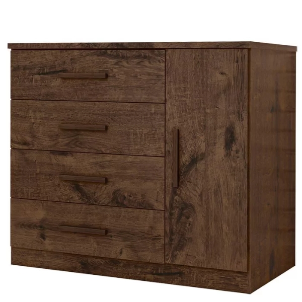 COMODA ZAPATERA ZANZINI GENOVA PLUS 1P 4C JACARANDA 4284